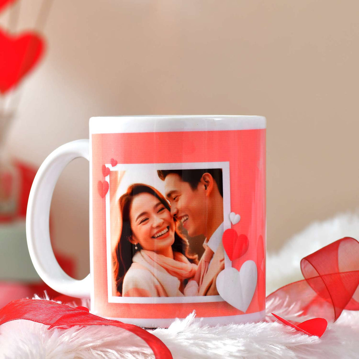Lovely Personalized Cushion, Mug and Coaster Hamper