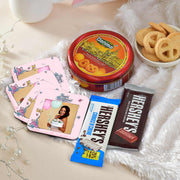 Birthday Tea Coaster, Chocolate and Cookies Combo