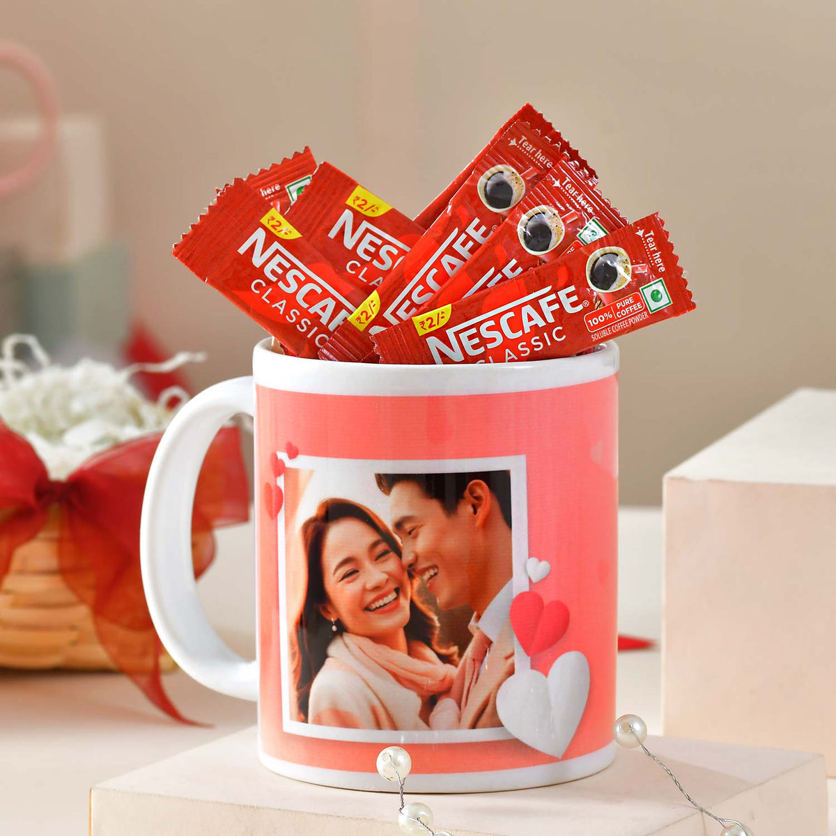 Romantic Coffee and Gift Treat for Love