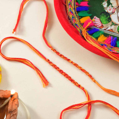 Pavitra Ganesha Thali with Besan Laddu Bhaidooj Gift