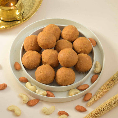 Pavitra Ganesha Thali with Besan Laddu Bhaidooj Gift