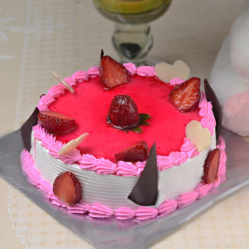 Super Tasty Strawberry Birthday Cake