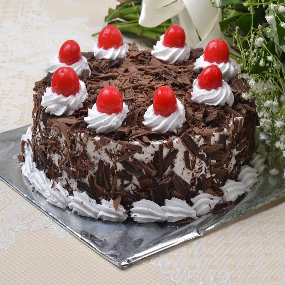 Tempting Eggless Black forest Cake