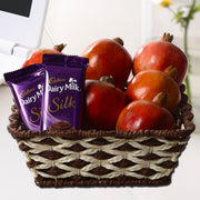 Pomegranate and Dairy Milk Silk Hamper