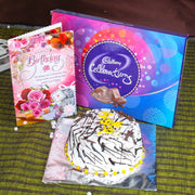 Vanilla Cake and Birthday Chocolate Gift