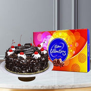 Black Forest Cake with Celebration Chocolates