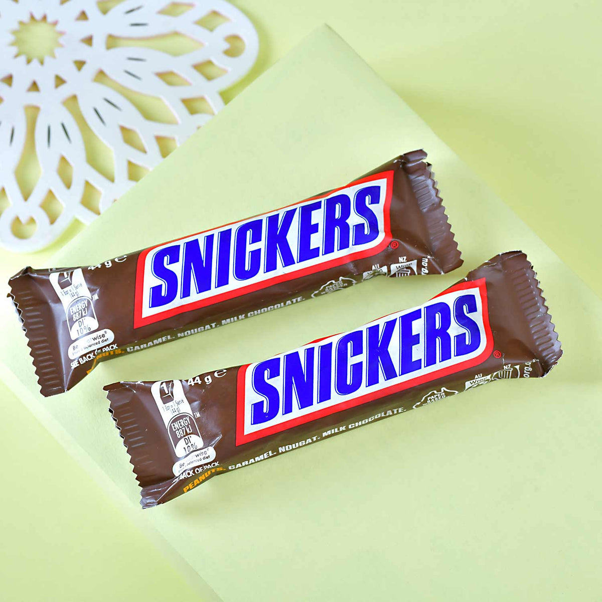 Snicker Chocolate and  Besan Ladoo for Bhai Dooj