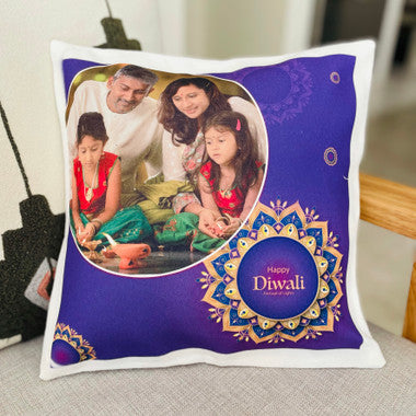Diwali Personalized Photo Mug and Cushion with Combo
