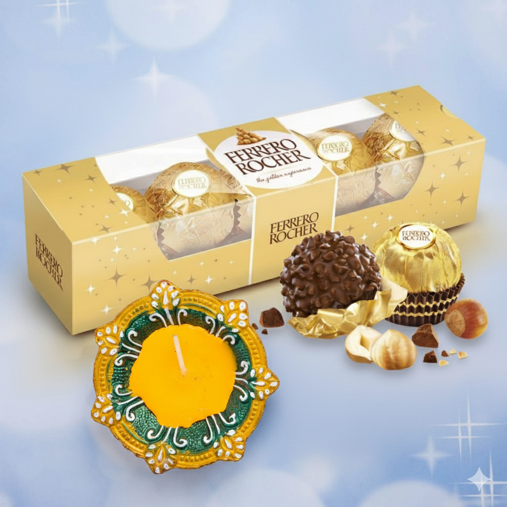 Ferrero Rocher with Diwali Diya Combo
