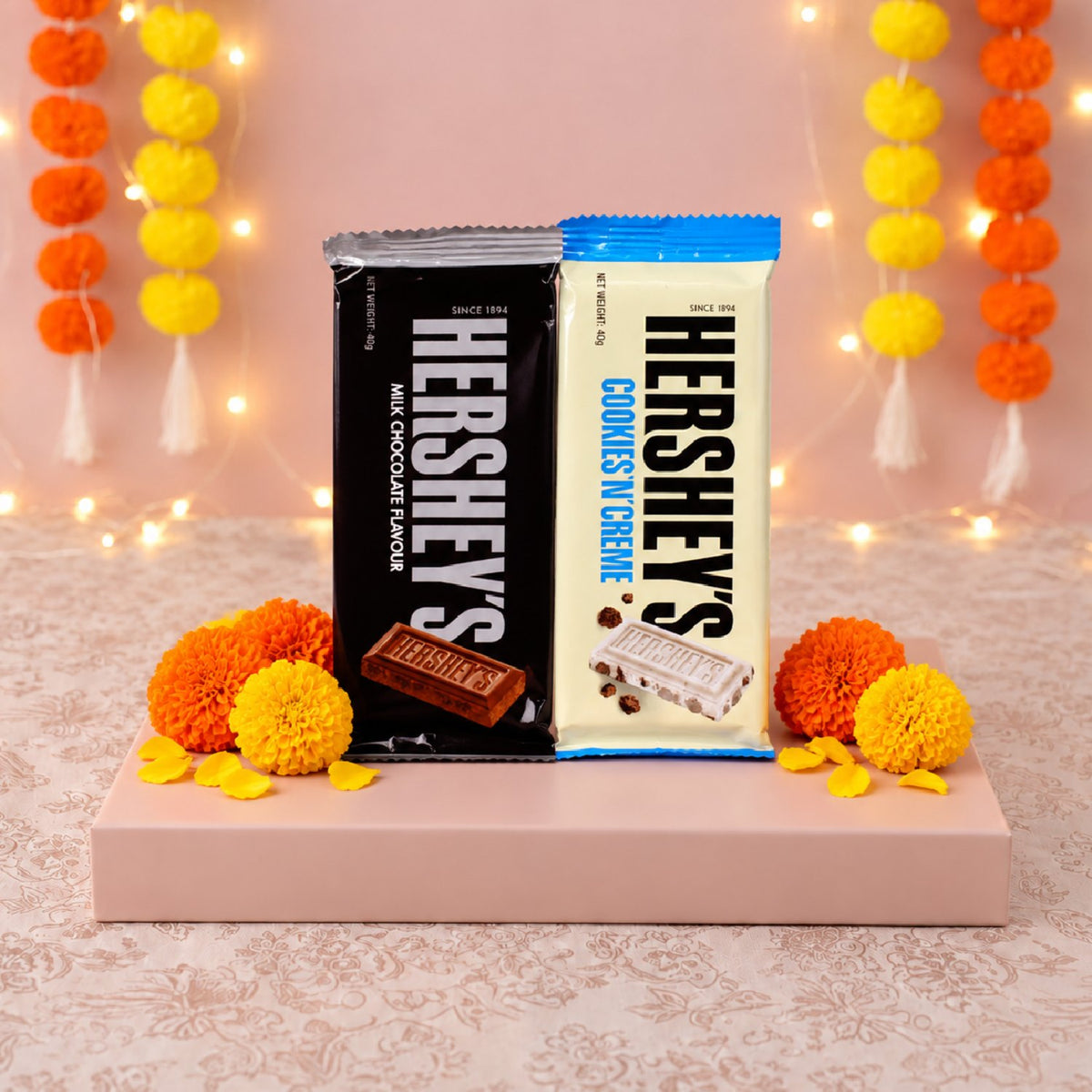 Laxmi-Ganesha Blessings with Chocolates Diwali Gift