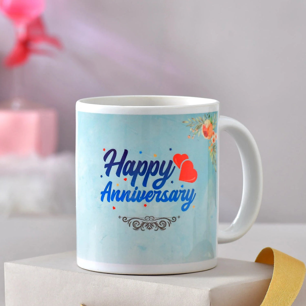 Happy Anniversary Personalized Photo Mug