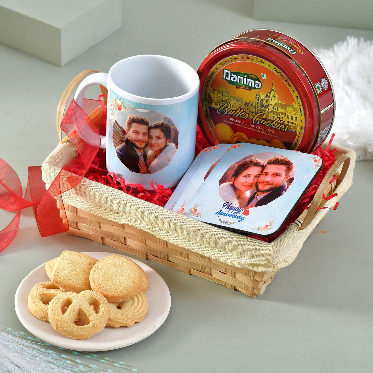 Personalized Anniversary Gift with Cookies