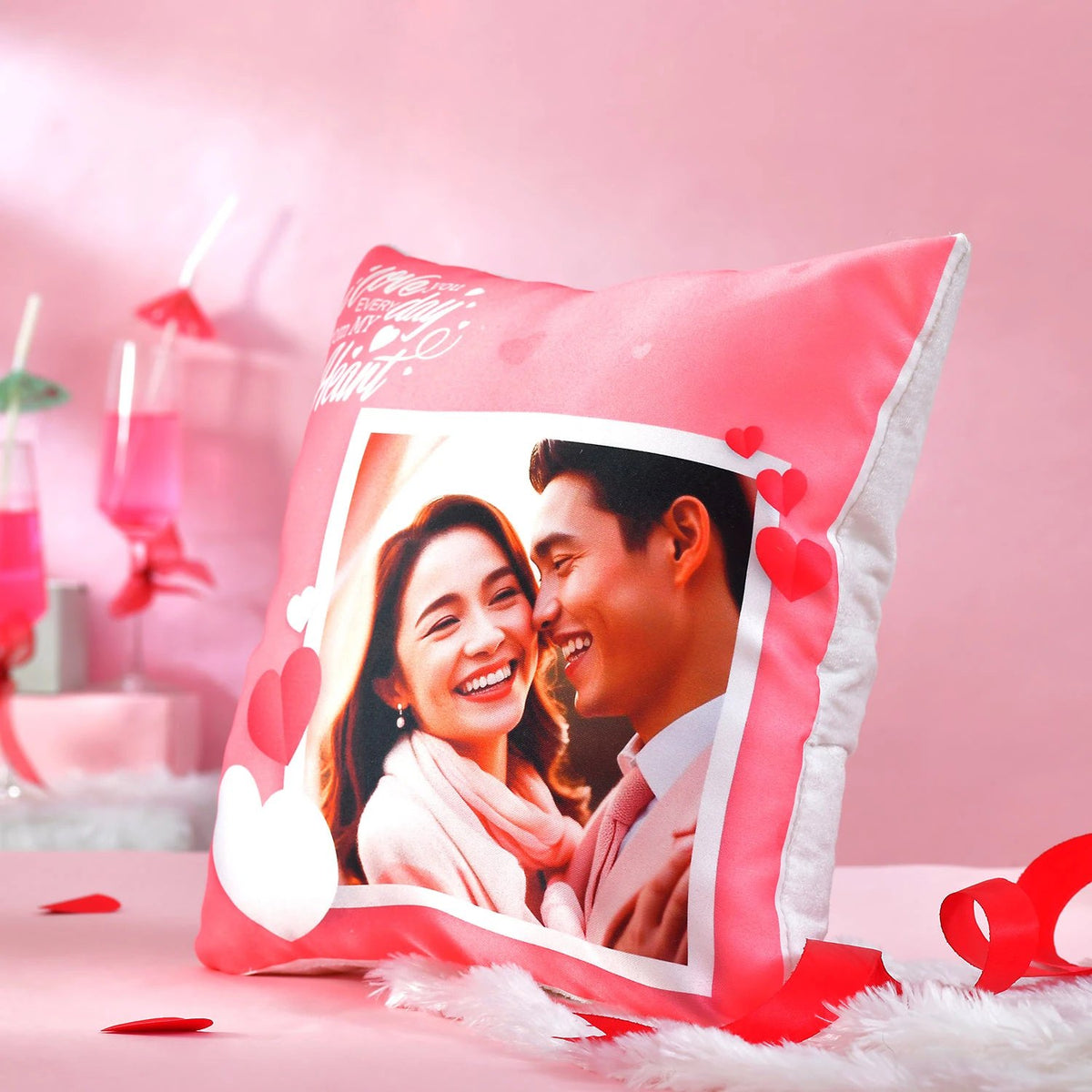Personalized Photo Cushion for Love