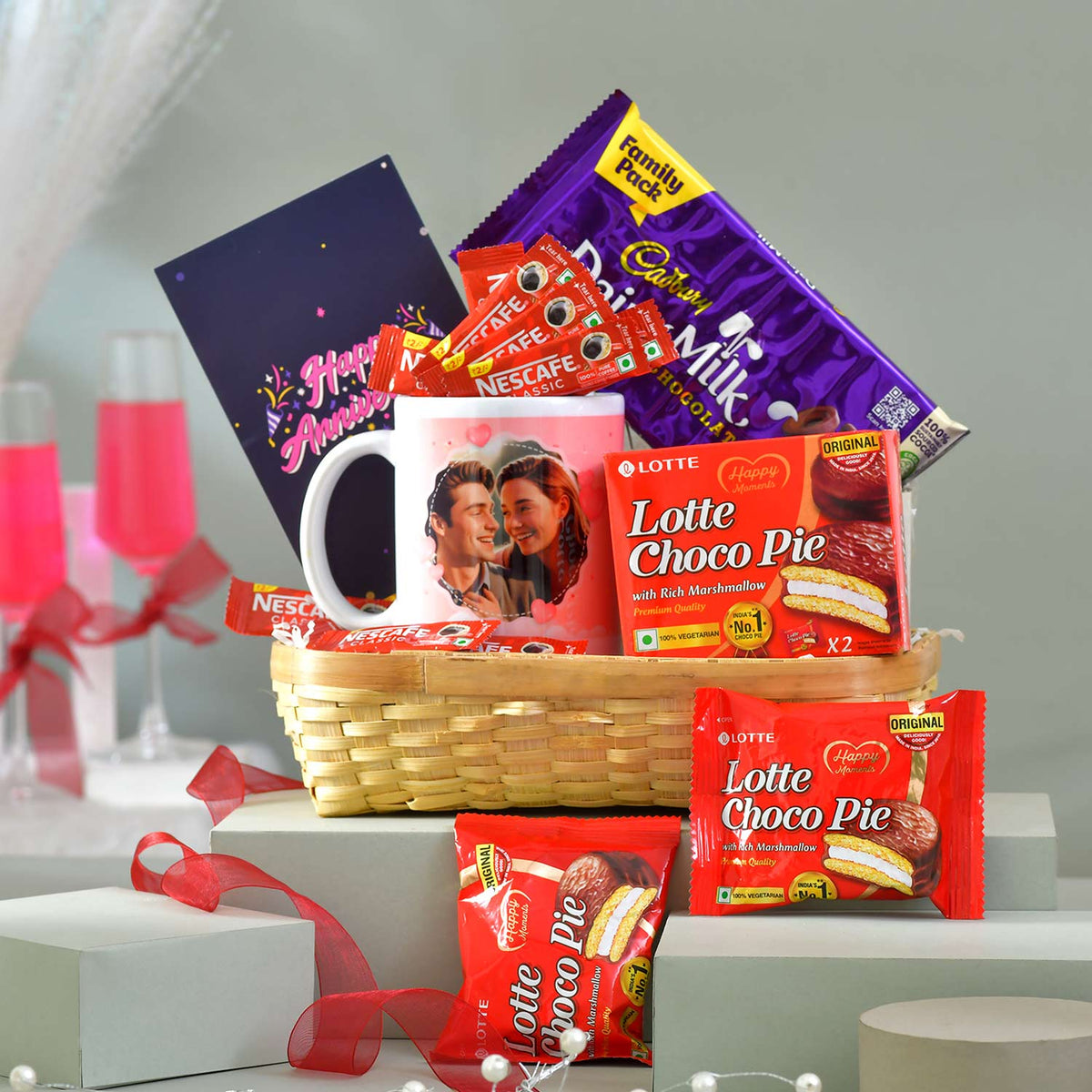 Sweet Love Anniversary Gift Basket