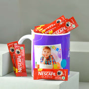 Personalized Birthday Photo Mug with Coffee
