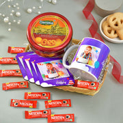 Personalized Birthday Gift with Cookies and Coffee