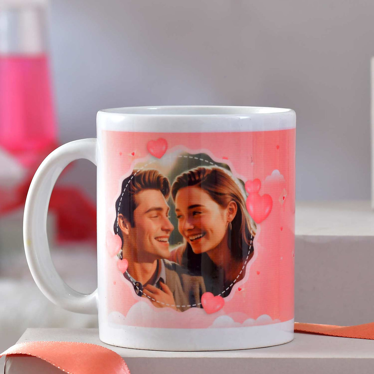 Personalized Love Mug with Lindt Chocolates Combo