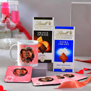 Personalized Love Mug with Lindt Chocolates Combo